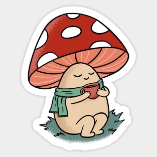 Cozy Mushroom Sticker